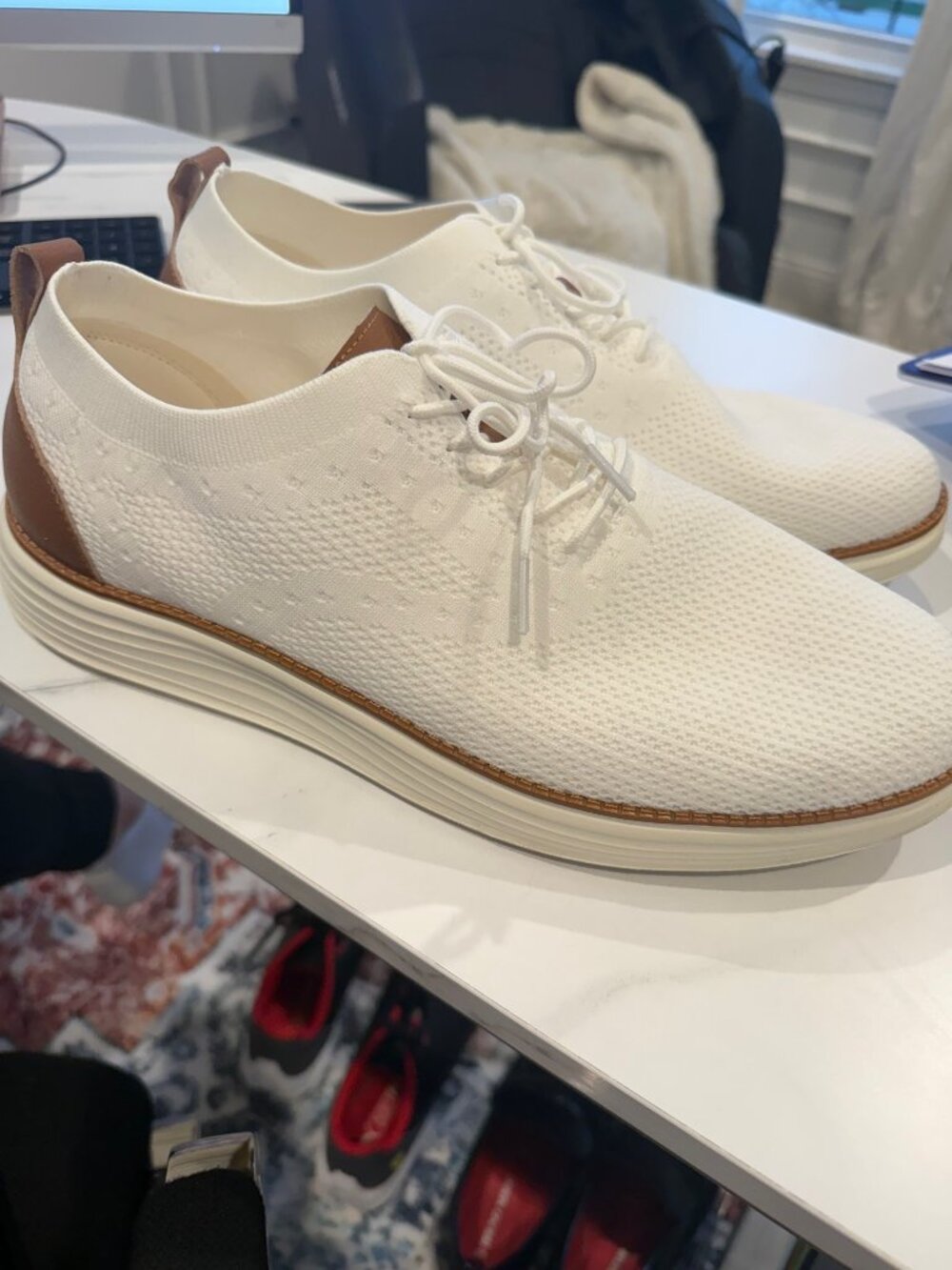 Men's White Shoes Size 13